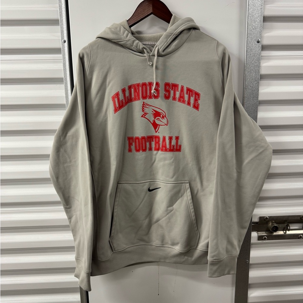 Vintage Y2K / 90s Illinois‎ St nike therma-fit hoodie, center swoosh
